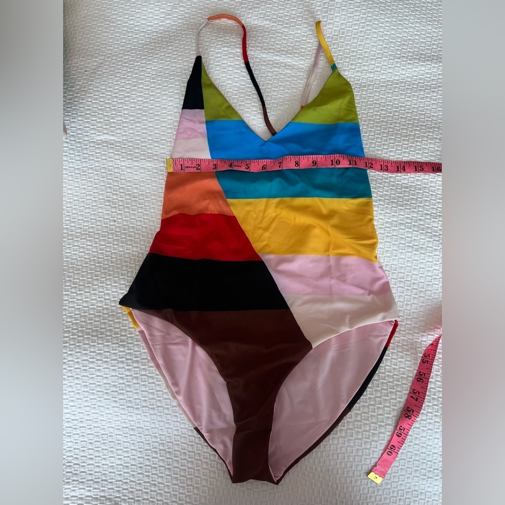 Mara Hoffman Multicolor Striped One-Piece Swimsuit - Picture 4 of 13